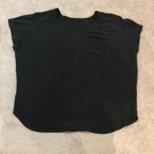 Black silk shirt, size L